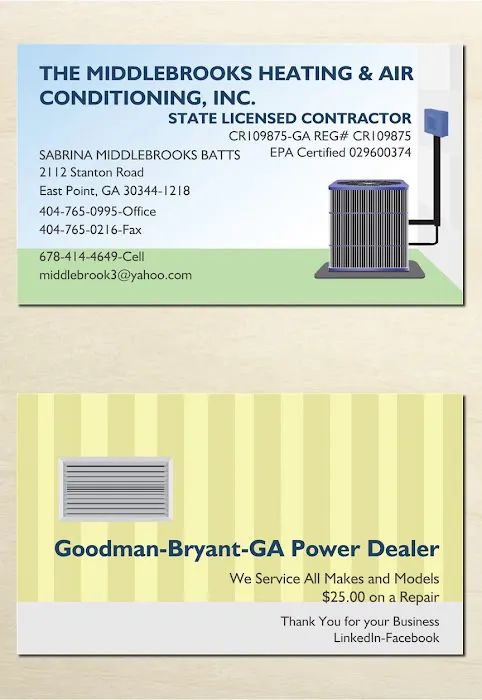 The Middlebrooks Heating & Air Conditioning, Inc. Picture 2