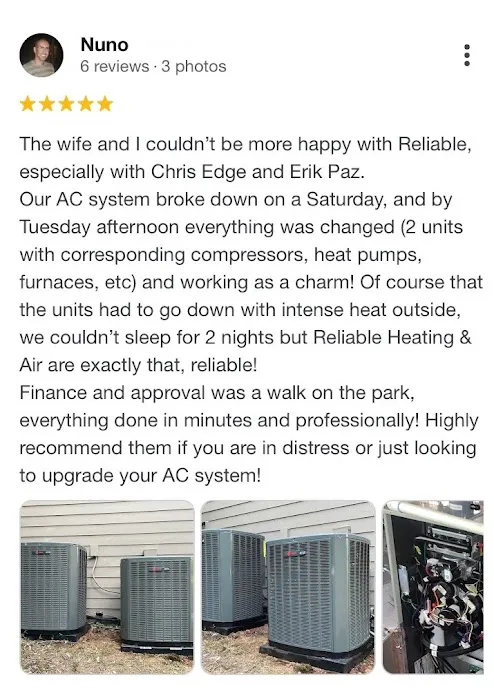 Reliable HVAC Home Comfort Advisor Christopher Edge Picture 4