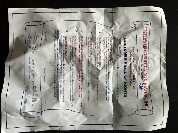 Foster's Heating and Air Picture 4