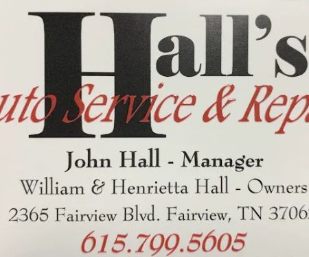 Hall's Auto Services & Repair LLC