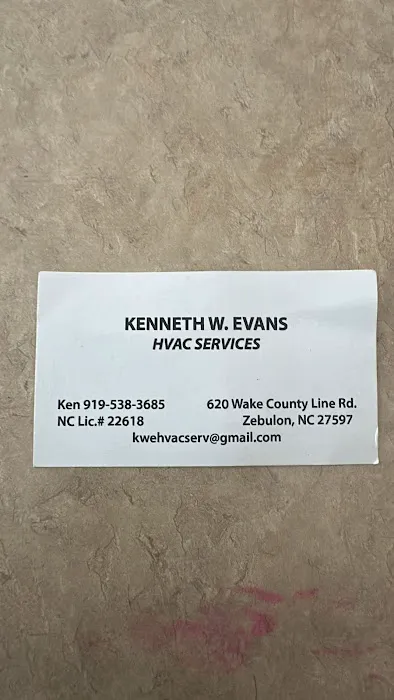 Kenneth W Evans HVAC Services LLC Picture 2