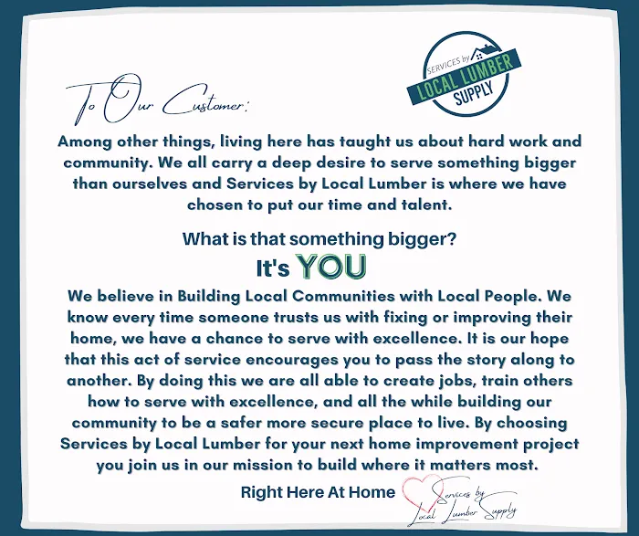 Services by Local Lumber Supply Picture 1