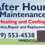 After Hours Maintenance Heating and Cooling (HVAC)