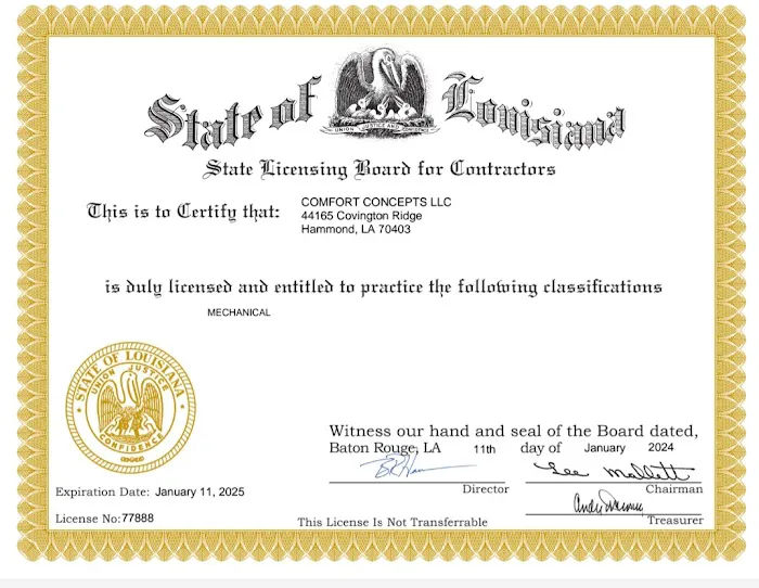 Comfort Concepts LLC Picture 3