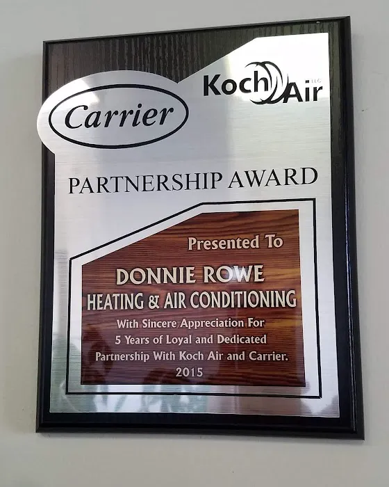 Donnie Rowe Heating & Air Conditioning LLC Picture 2