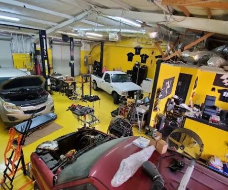 Black and Yellow Garage