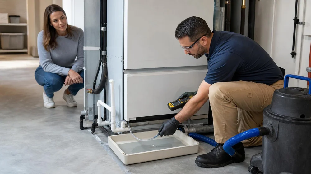 AC Condensate Drain Clogs: Signs and Safe Next Steps