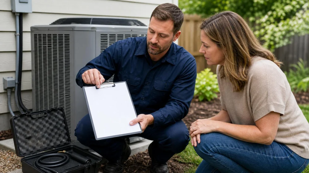 Low AC Refrigerant: Ask for Leak Diagnosis Before a Top-Off