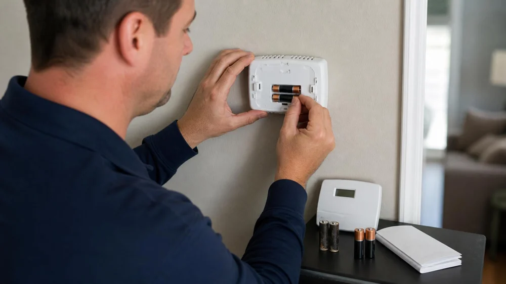 Thermostat Battery Change: Preserve Settings and Recheck