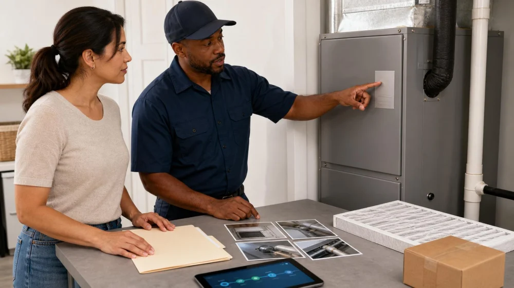 AC Service Records: Save Model, Parts, and Visit Notes