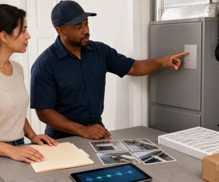 AC Service Records: Save Model, Parts, and Visit Notes