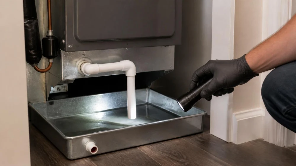 Water in Your AC Drain Pan: Safe Checks Before Overflow