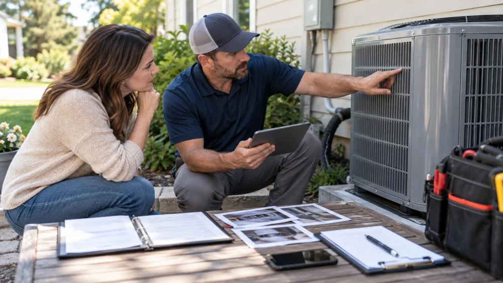 Air Conditioner Warranty Claim File: Dates, Photos, and Scope