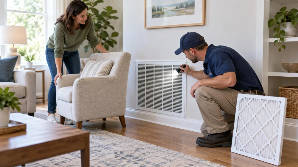 AC Return Air Vent: Furniture, Dust, and Service Questions