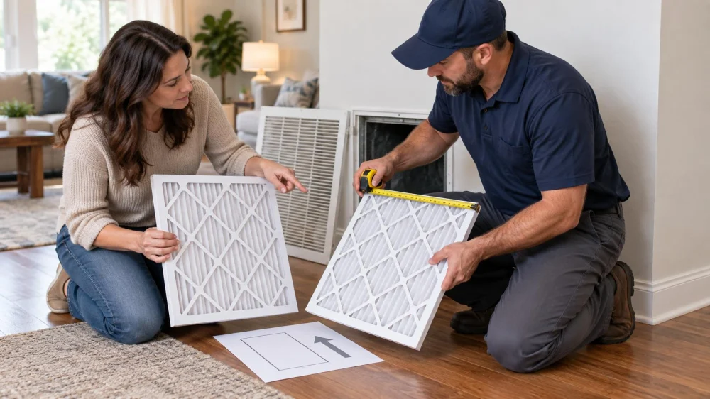 AC Filter Size Check: Labels, Fit, and Replacement Record