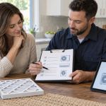 AC Service Invoice: Model, Parts, and Warranty Records