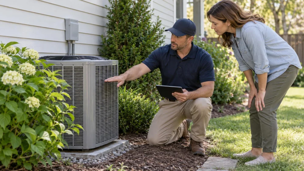 AC Outdoor Unit Clearance: Plants, Airflow, and Service