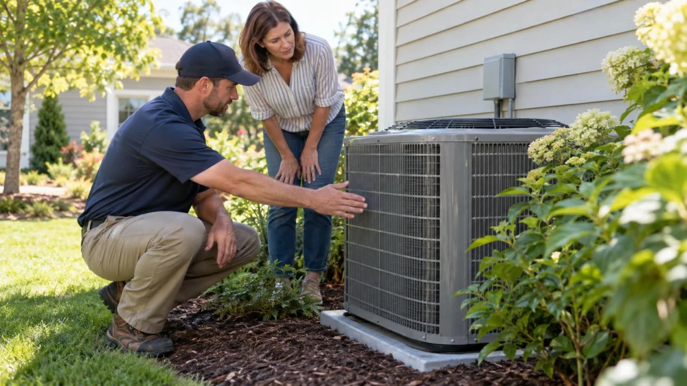 Outdoor AC Unit Clearance: Plants, Debris, and Airflow
