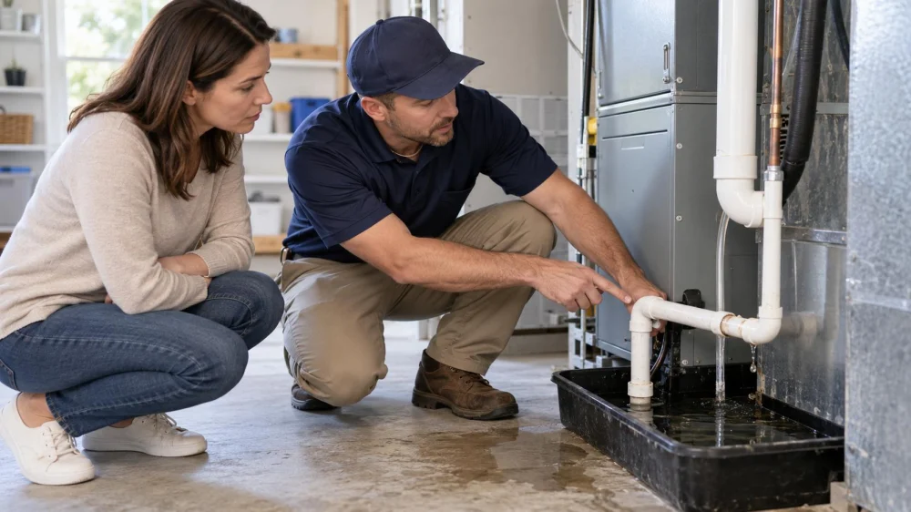 AC Condensate Drain: Blockage Signs, Water, and Service