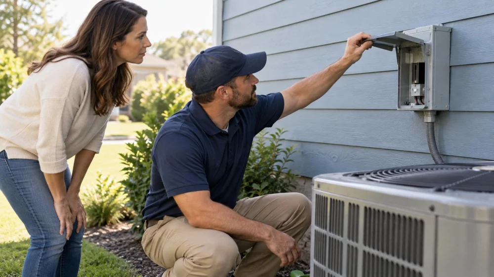 AC Disconnect Box: Access, Damage, and Service Boundaries