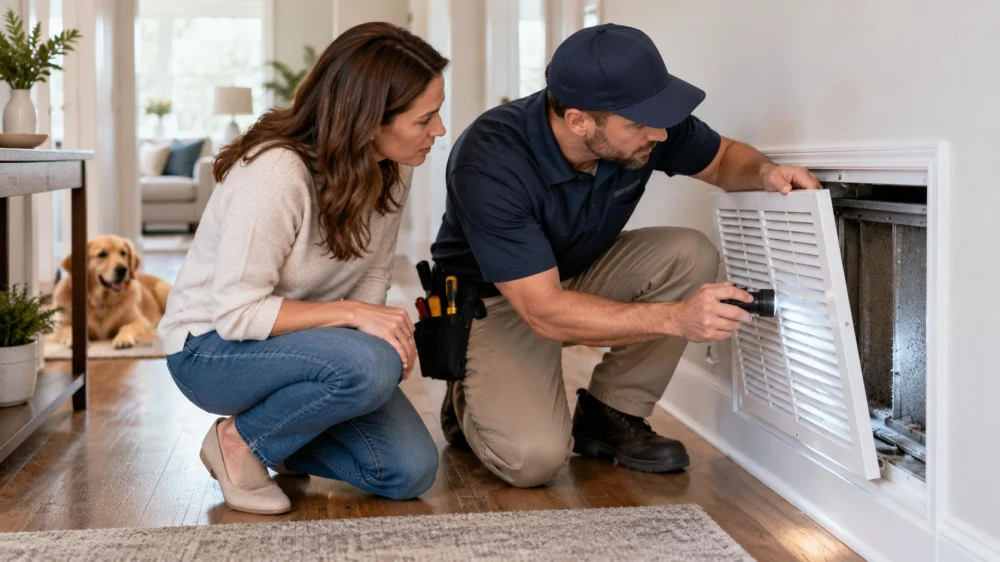 AC Return Vent Check: Obstructions, Dust, and Airflow