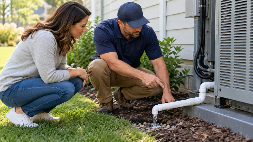 AC Condensate Line Check: Slope, Drainage, and Overflow