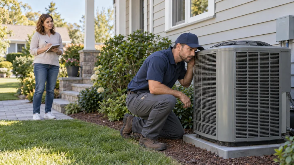 Air Conditioner Noise Log: Location, Timing, and Service Call