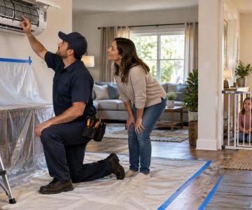 Air Conditioner Work-Zone Plan: Children, Pets, Dust, and Access